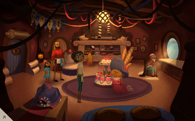 Partying with your family - Maidens Feast - Chapter 1 - Vella - Broken Age - Game Guide and Walkthrough