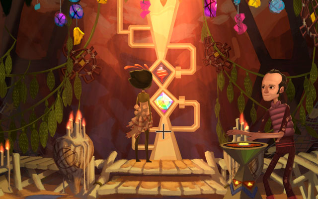 Approach the machine - Shellmound - Chapter 1 - Vella - Broken Age - Game Guide and Walkthrough