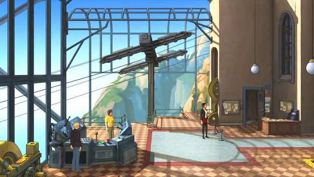 You need to find a way for the console to start working again. - George - Montserrat Courtyard, Montserrat Car Station - Montserrat - Broken Sword: The Serpents Curse - Game Guide and Walkthrough