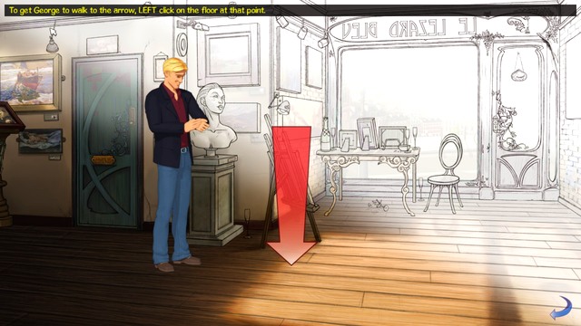 You'll get the hand of moving around in a flash - Tutorial - Broken Sword: The Serpents Curse - Game Guide and Walkthrough