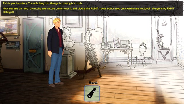 The inventory menu is very intuitive - Tutorial - Broken Sword: The Serpents Curse - Game Guide and Walkthrough