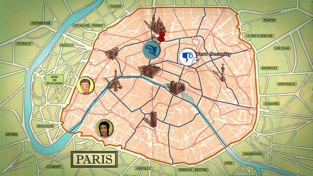These are the locations you can visit - George - Gallery II - Paris - Broken Sword: The Serpents Curse - Game Guide and Walkthrough