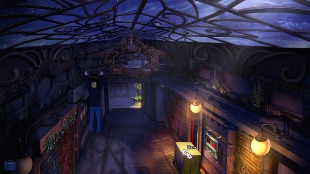 Notice the Electrical Box nearby - George - Gallery, Henris Apartment, Vera Security - Paris - Broken Sword: The Serpents Curse - Game Guide and Walkthrough