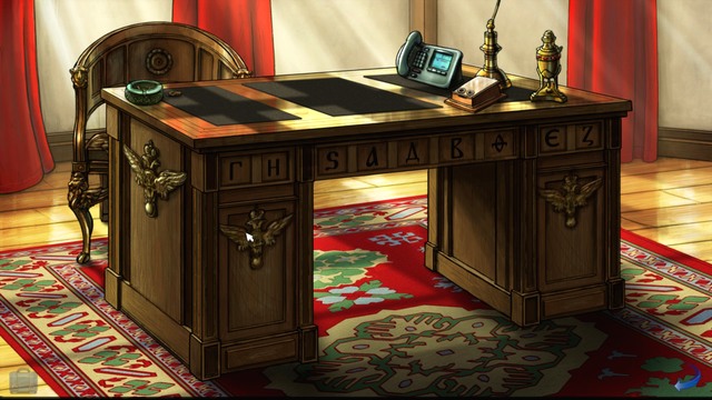 Press the symbols in correct order (Panel) - George - Medovskys Library, Medovskys Study - London - Broken Sword: The Serpents Curse - Game Guide and Walkthrough