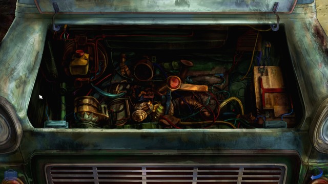 It definitely has its best years behind - George - Hobbs Yard, Artists Studio - London - Broken Sword: The Serpents Curse - Game Guide and Walkthrough