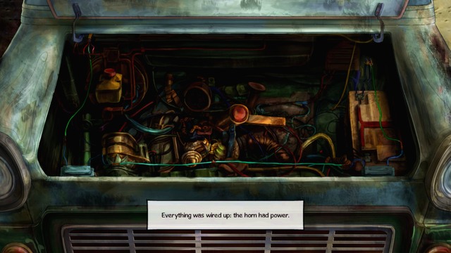 And that's how you fix the horn - George - Hobbs Yard, Artists Studio - London - Broken Sword: The Serpents Curse - Game Guide and Walkthrough