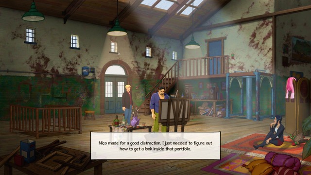 Hobbs' workshop - George - Hobbs Yard, Artists Studio - London - Broken Sword: The Serpents Curse - Game Guide and Walkthrough