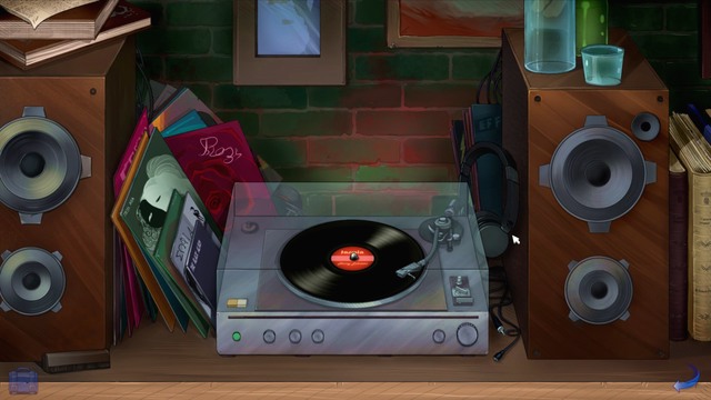 Turn the stereo on - George - Hobbs Yard, Artists Studio - London - Broken Sword: The Serpents Curse - Game Guide and Walkthrough