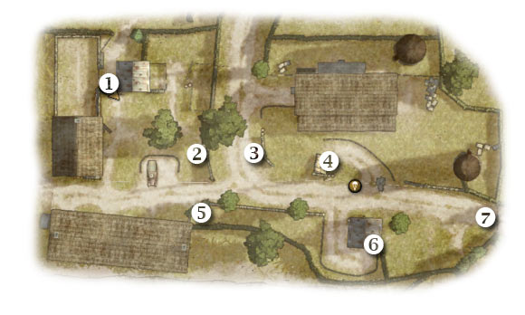 Map legend: 1 - starting area - Chapter 2: Operation Market - SECOND ASSIGNMENT:br Eliminate German patrol - Chapter 2: Operation Market - Brothers in Arms: Hells Highway - Game Guide and Walkthrough