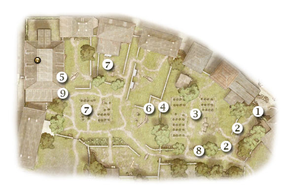 Map legend: 1 - starting area - Chapter 4: Written in Stone - FIFTH ASSIGNMENT:br Destroy the radio post - Chapter 4: Written in Stone - Brothers in Arms: Hells Highway - Game Guide and Walkthrough