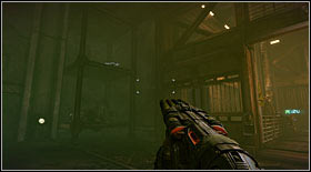 Bottle #35: on a metal scaffolding, to the left of the elevator which you will reach by going down the path filled explosive barrels with shiny toxins - Bottles - p. 2 - Secrets - Bulletstorm - Game Guide and Walkthrough