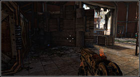 Bottle #11: the first bottle of the 3rd act is hidden by the boat hangar exit (between wooden crates, on the floor) - Bottles - p. 1 - Secrets - Bulletstorm - Game Guide and Walkthrough