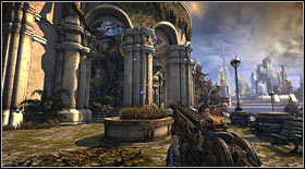 Electro Flies #12: they are flying beside the large pillars - Electro Flies - Secrets - Bulletstorm - Game Guide and Walkthrough