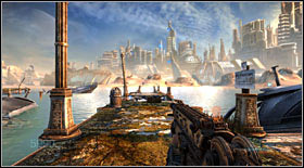 Electro Flies #7: the next ones are flying above the last pier, where there will be a couple of them (also a fight will take place there) - Electro Flies - Secrets - Bulletstorm - Game Guide and Walkthrough