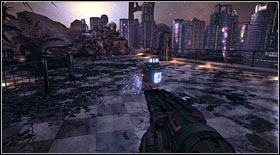 Newsbot #4: you will be able to destroy it at the beginning of the subchapter - Newsbots - p. 1 - Secrets - Bulletstorm - Game Guide and Walkthrough