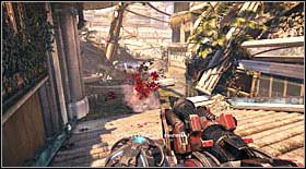 The situation will become worse once you get to another, longer set of stairs leading down - Act VII - Chapter 1 - p. 1 - Walkthrough - Bulletstorm - Game Guide and Walkthrough