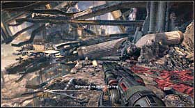 Upon going outside, you will once again find yourself around the ruined building - Act VII - Chapter 1 - p. 1 - Walkthrough - Bulletstorm - Game Guide and Walkthrough
