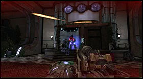 Once they're all gone, approach the elevator at the end of the room and use the switch - Act VI - Chapter 1 - Walkthrough - Bulletstorm - Game Guide and Walkthrough