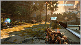 Once the elevator stops, leave it and head down the alley to the stairs - Act V - Chapter 1 - Walkthrough - Bulletstorm - Game Guide and Walkthrough