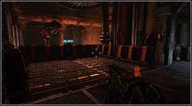 Before going to the ground floor, kill a few enemies on the upper floor and afterwards use the elevator at the end - Act III - Chapter 2 - Walkthrough - Bulletstorm - Game Guide and Walkthrough