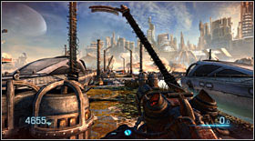 The fight will take place above the covered alley as well as on the piers - Act III - Chapter 1 - p. 2 - Walkthrough - Bulletstorm - Game Guide and Walkthrough