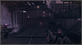 Once you reach a bigger room with scaffoldings, a mechanic monster will enter the scene - Act II - Chapter 2 - Walkthrough - Bulletstorm - Game Guide and Walkthrough