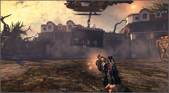 Such a group of enemies at one place is a perfect chance for a Skillshot. - Act II - Chapter 1 - p. 1 - Walkthrough - Bulletstorm - Game Guide and Walkthrough