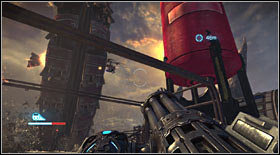 Once the enemies are dead, the rushing wheel will become a threat - Act I - Chapter 2 - p. 2 - Walkthrough - Bulletstorm - Game Guide and Walkthrough