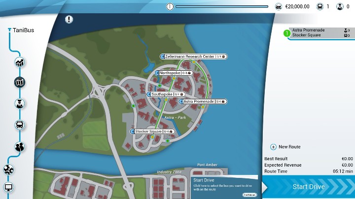 The maximum number of routes is 12 - Creating routes in Bus Simulator 18 - Route - Bus Simulator 18 Game Guide