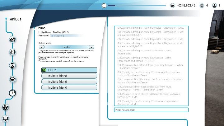 In the online game settings you can create a password for your server - How to host and join server in Bus Simulator 18? - Multiplayer - Bus Simulator 18 Game Guide