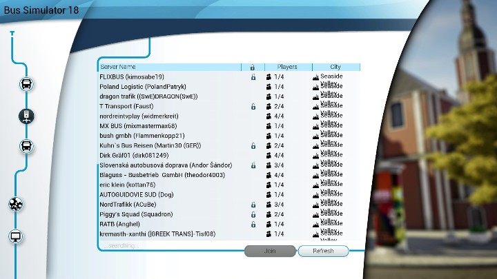 In order to join someones server you have to start the online section immediately after entering the game - How to host and join server in Bus Simulator 18? - Multiplayer - Bus Simulator 18 Game Guide