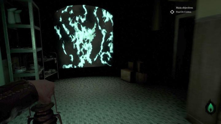 The wall you have to get rid of. - Chapter 9 - Riverside Institute | Call of Cthulhu Walkthrough - Walkthrough - Call of Cthulhu Guide