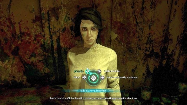 This is the first time you can select an answer in Rlyeah - if you want to unlock the achievement connected to it, select it. - Chapter 9 - Riverside Institute | Call of Cthulhu Walkthrough - Walkthrough - Call of Cthulhu Guide