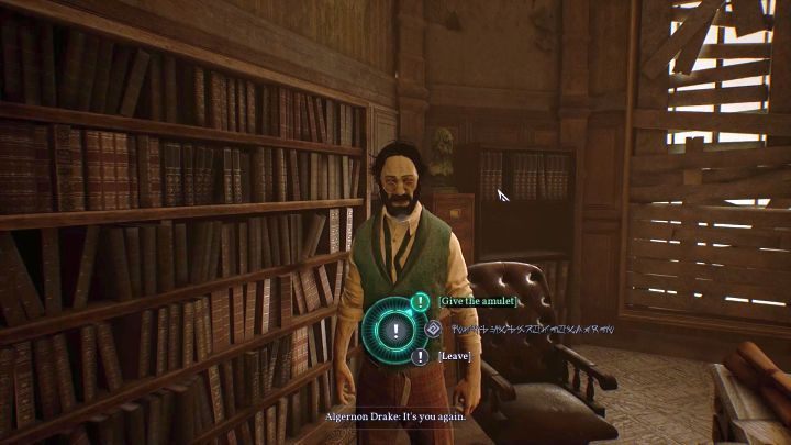 Give the amulet to Drake. - Chapter 9 - Riverside Institute | Call of Cthulhu Walkthrough - Walkthrough - Call of Cthulhu Guide