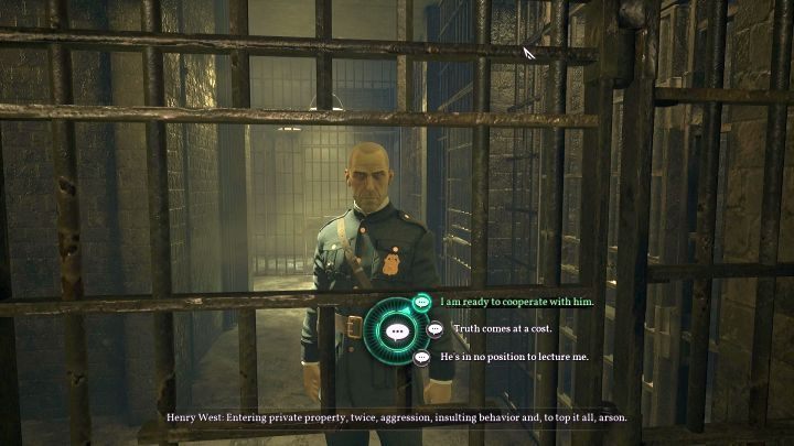 You begin this chapter from talking to Henry West. - Chapter 10 - Darkwater police station | Call of Cthulhu Walkthrough - Walkthrough - Call of Cthulhu Guide