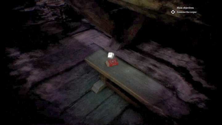 Cigarettes you have to examine during the reconstruction. - Chapter 11 - Darkwater police station | Call of Cthulhu Walkthrough - Walkthrough - Call of Cthulhu Guide