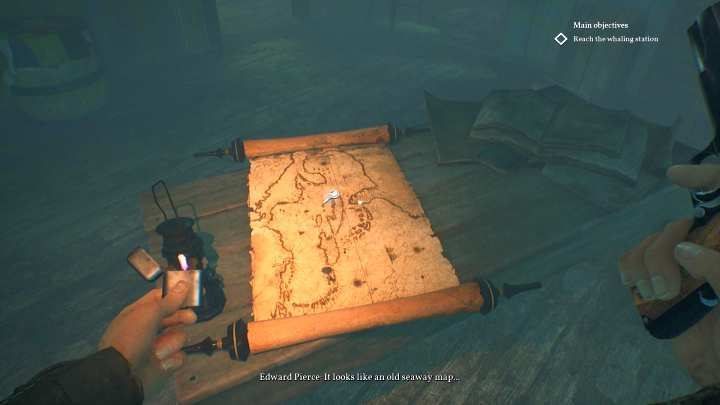 Examine this map to activate a reconstruction. - Chapter 12 - Darkwater Port | Call of Cthulhu Walkthrough - Walkthrough - Call of Cthulhu Guide