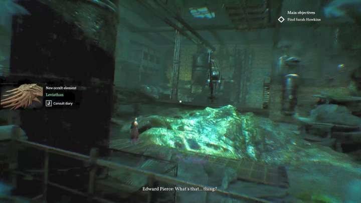 Sarah Hawkins by the Leviathans body. - Chapter 13 - Abandoned whaling station | Call of Cthulhu Walkthrough - Walkthrough - Call of Cthulhu Guide