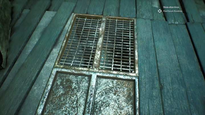 The path over the hatch in the floor. - Chapter 13 - Abandoned whaling station | Call of Cthulhu Walkthrough - Walkthrough - Call of Cthulhu Guide