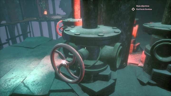 The valve you need to turn. - Chapter 13 - Abandoned whaling station | Call of Cthulhu Walkthrough - Walkthrough - Call of Cthulhu Guide