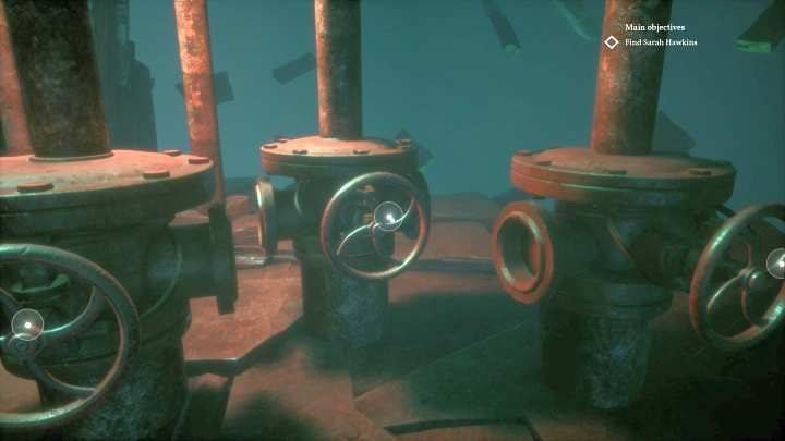 The valve that you need to turn. - Chapter 13 - Abandoned whaling station | Call of Cthulhu Walkthrough - Walkthrough - Call of Cthulhu Guide