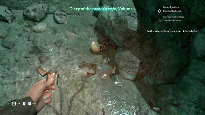 One of the several items that can be found here. - Chapter 4 - Tunnels under the Hawkins mansion | Call of Cthulhu Walkthrough - Walkthrough - Call of Cthulhu Guide