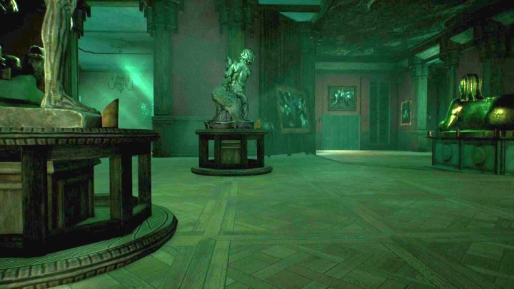 Try to move all the time by crouching - this reduces the chance of being detected by the enemy. - Chapter 6 - Hawkins Mansion - Sanders Residence | Call of Cthulhu Walkthrough - Walkthrough - Call of Cthulhu Guide