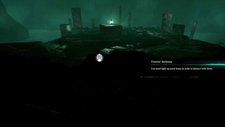 There is an object to collect here - but you must first obtain a lamp to illuminate it. - Chapter 1 - Pierce Investigations Agency, Boston | Call of Cthulhu Walkthrough - Walkthrough - Call of Cthulhu Guide