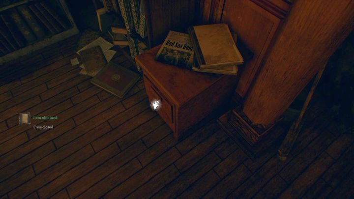 The second closed case is located in a bedside table standing in the corner of the room. - Chapter 1 - Pierce Investigations Agency, Boston | Call of Cthulhu Walkthrough - Walkthrough - Call of Cthulhu Guide