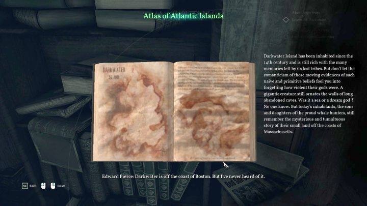 New interactive elements in the office will allow you to learn a few things about the next location you will visit - Darkwater. - Chapter 1 - Pierce Investigations Agency, Boston | Call of Cthulhu Walkthrough - Walkthrough - Call of Cthulhu Guide