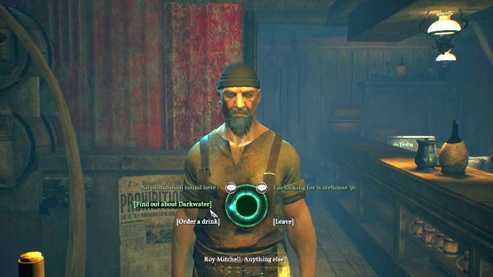 Use every dialog option available in this conversation. - Chapter 2 - Darkwater Port | Call of Cthulhu Walkthrough - Walkthrough - Call of Cthulhu Guide