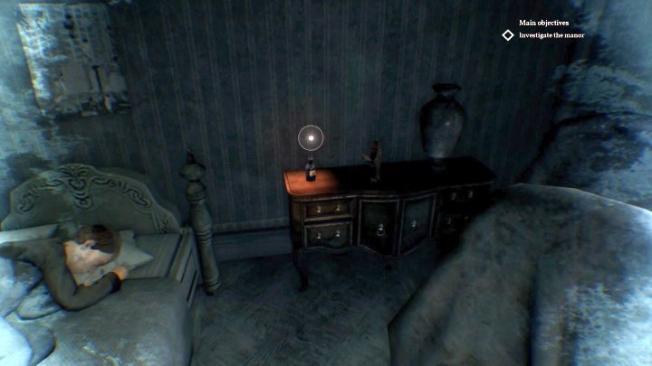 The bottle with sleep pills. - Chapter 3 - Garden of the Hawkins mansion | Call of Cthulhu Walkthrough - Walkthrough - Call of Cthulhu Guide