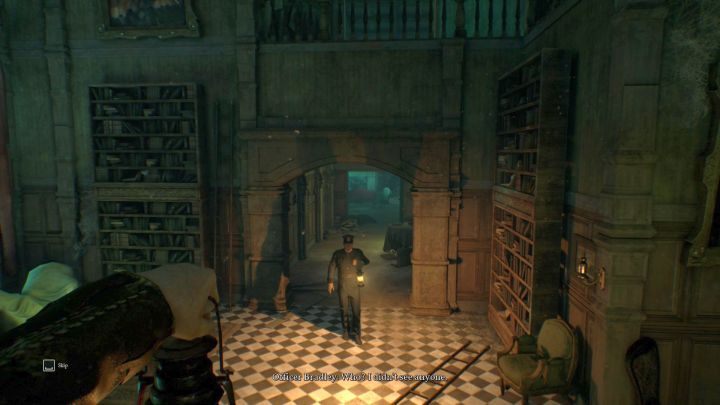 Officer Bradley is surprised. - Chapter 3 - Garden of the Hawkins mansion | Call of Cthulhu Walkthrough - Walkthrough - Call of Cthulhu Guide