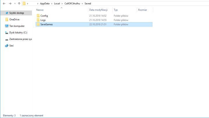 First, you need to locate the save files location. - How to manually copy and load saves of Call of Cthulhu? - FAQ - Call of Cthulhu Guide